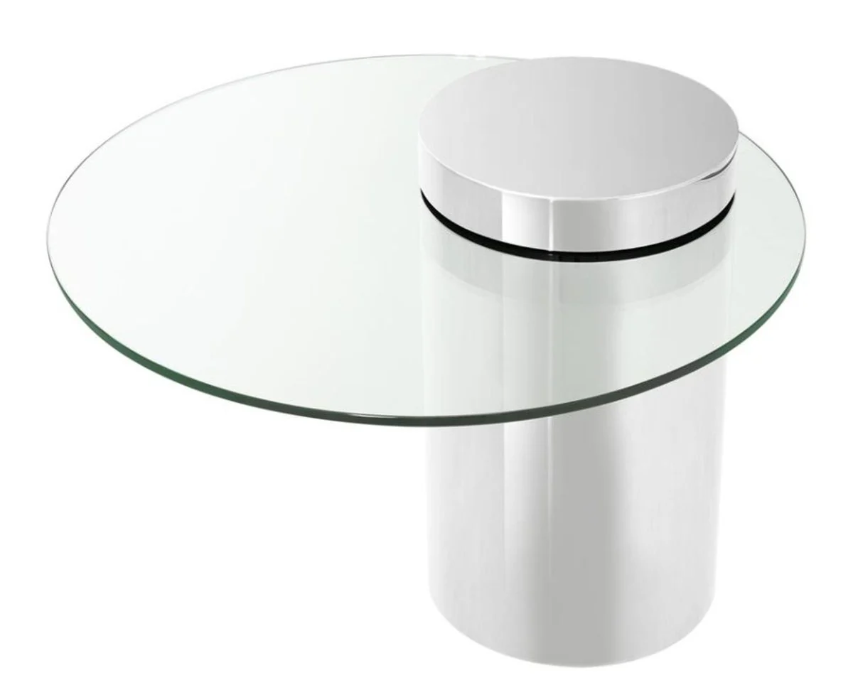 Designer side table silver 65 x H. 51 cm - luxury collection