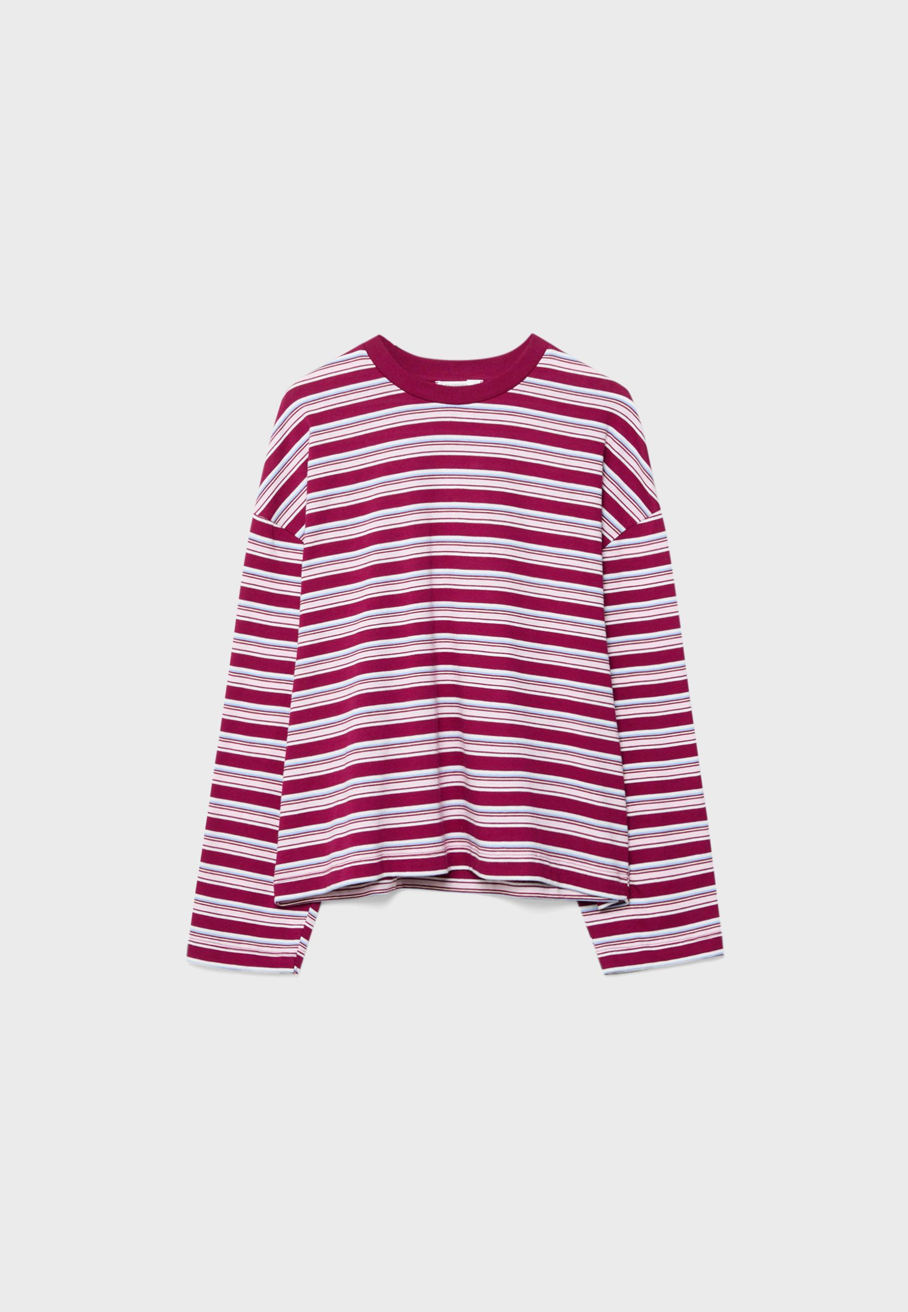 OVERSIZE LONG SLEEVE STRIPED T-SHIRT