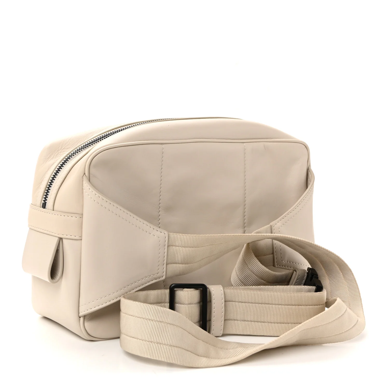 Perforated Calfskin Leggero Intrecciato Belt Bag Mist Plaster - Top Club