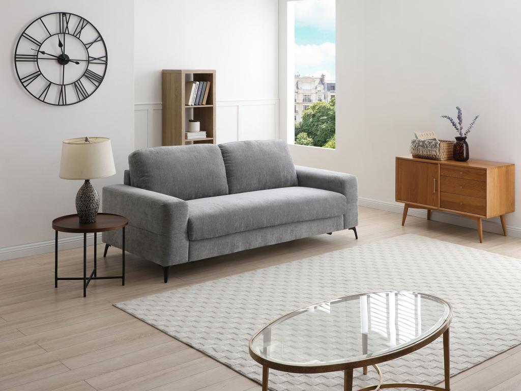 Sofá cama apertura rápida 3 plazas gris