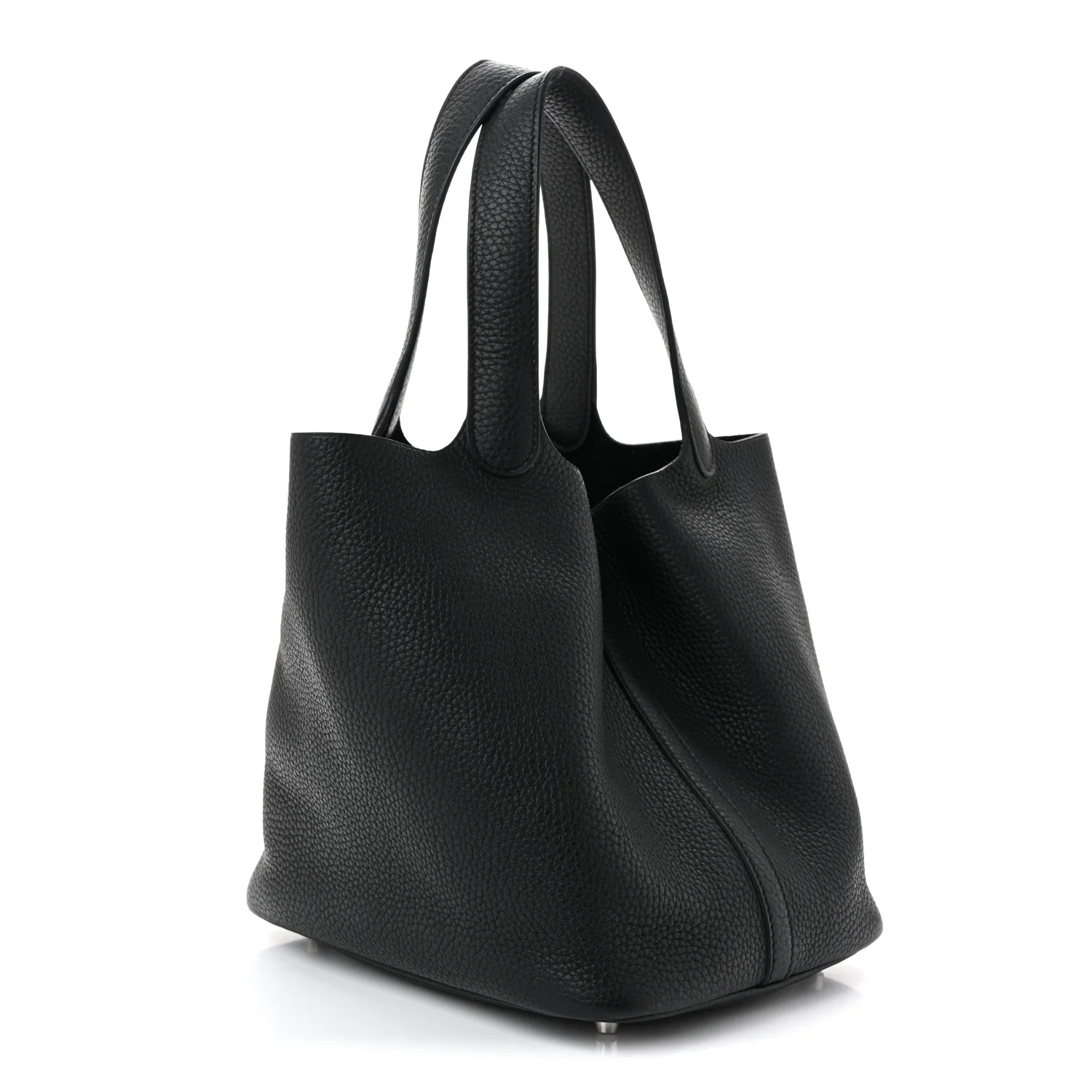 Taurillon Clemence Picotin Lock 22 MM Black - Top Club