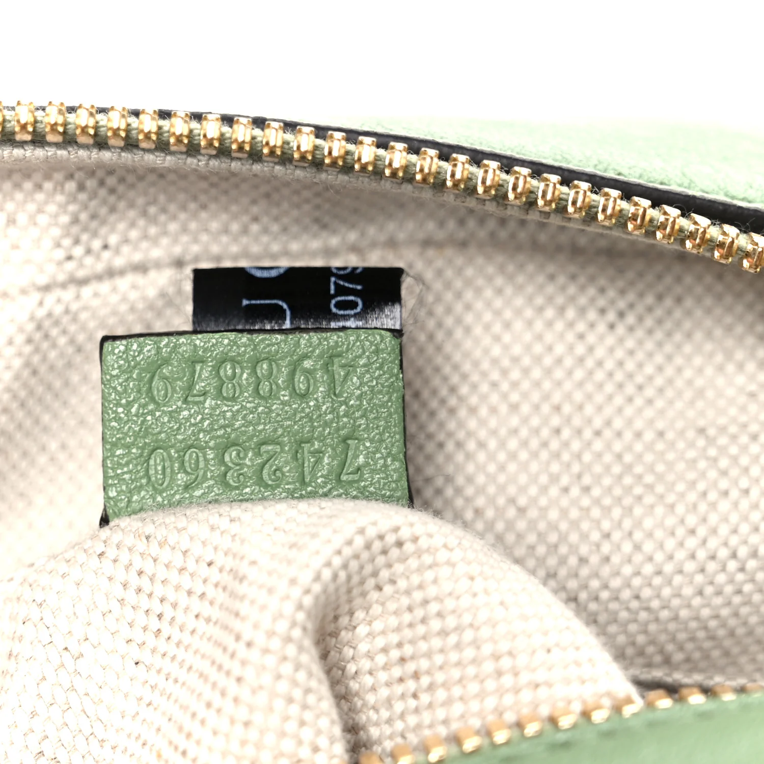 Sakai Be Green Calfskin Diagonal Stitched Small Blondie Shoulder Bag Green Soil Grass - Top Club