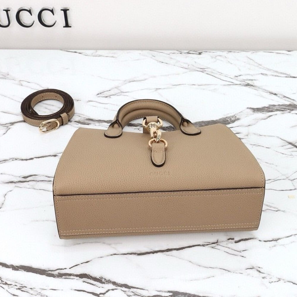 GUCCI SMALL TOTE BAG WITH HOOK CLOSURE - Top Club