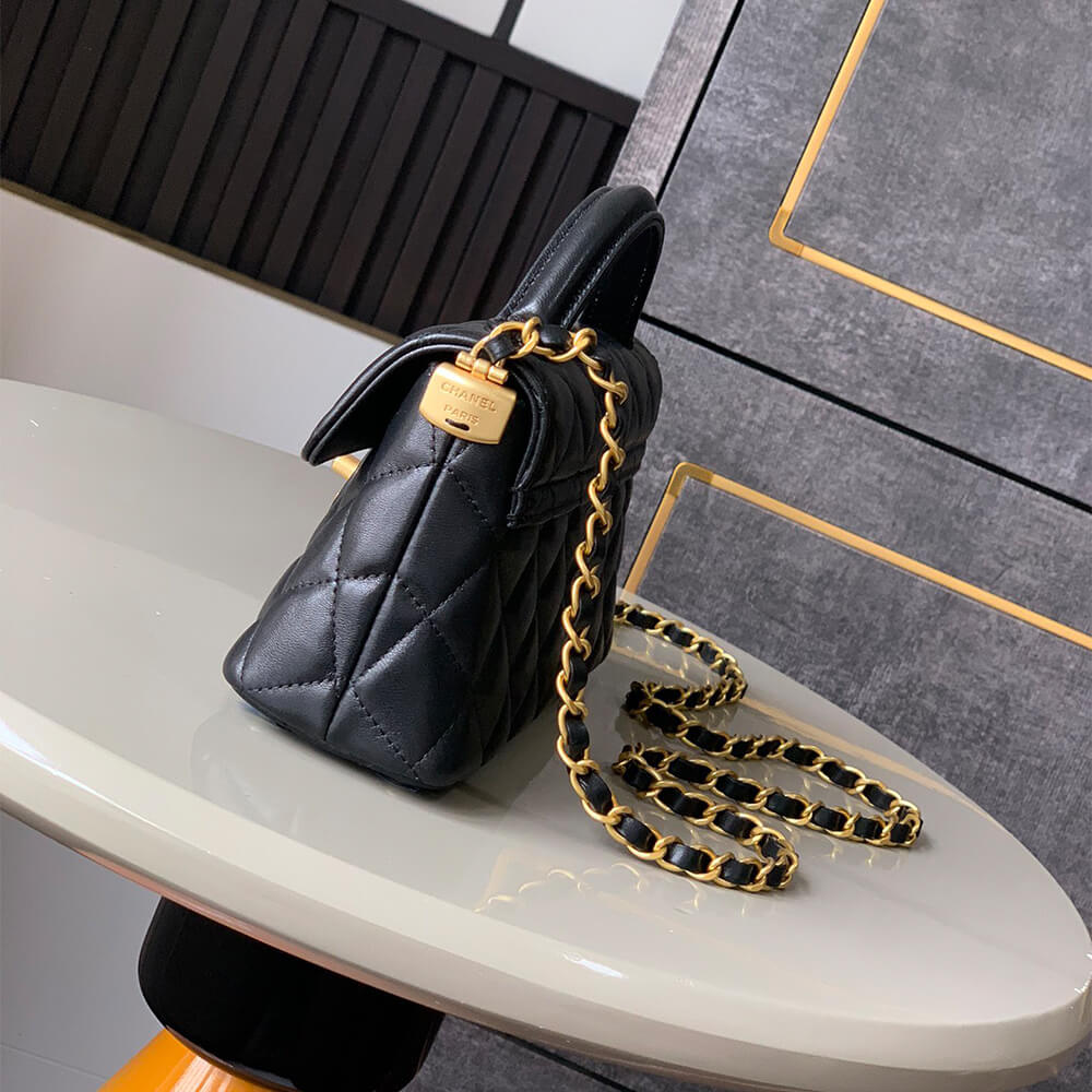 CHANEL Mini Flap Bag with Top Handle(HIGH-END GRADE) - Top Club