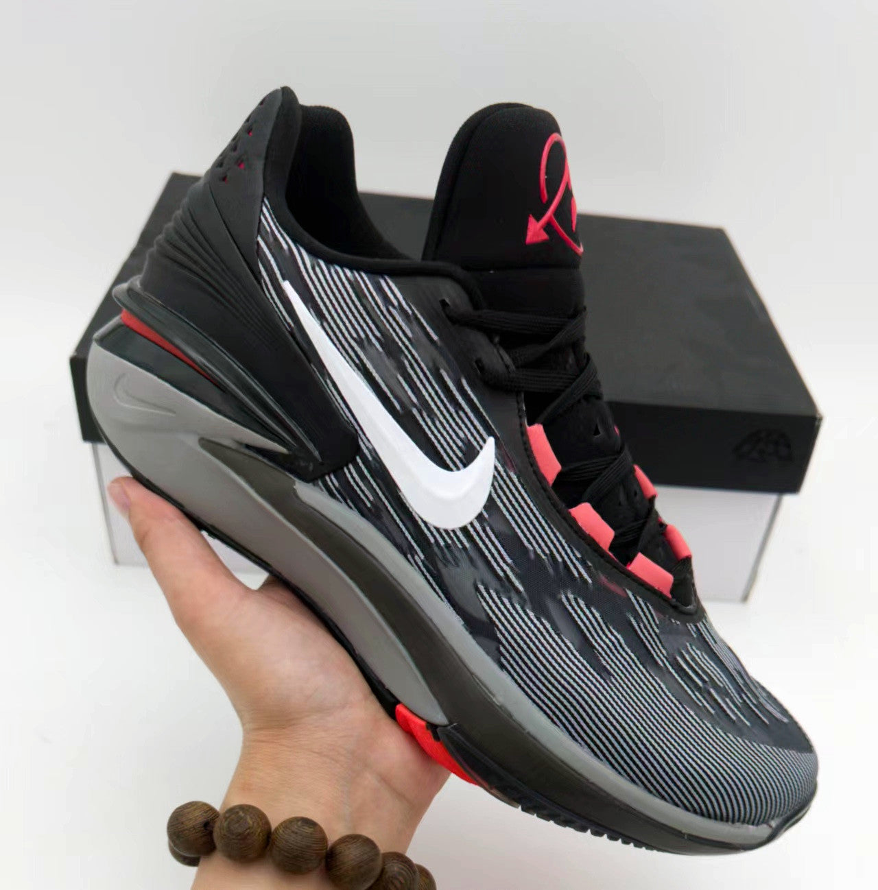 NIKE ZOOM GT CUT 2 x BLACK BRIGHT CRIMSON - Sneaker Replica Workshop