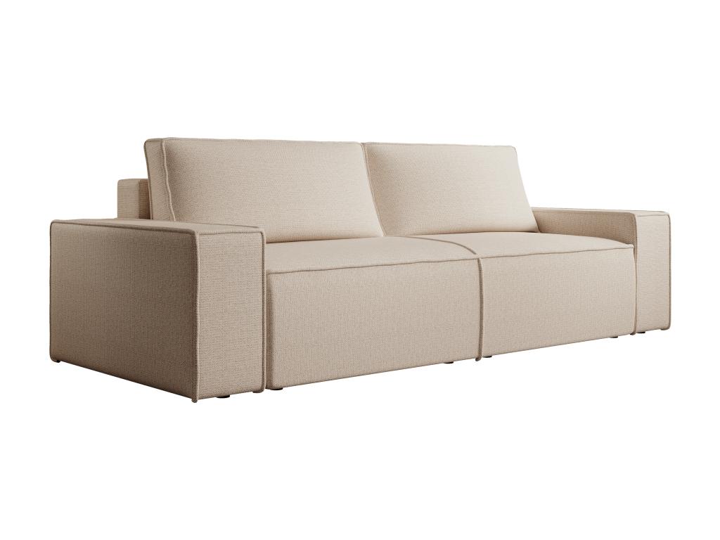 Sofá cama de 4 plazas de terciopelo beige