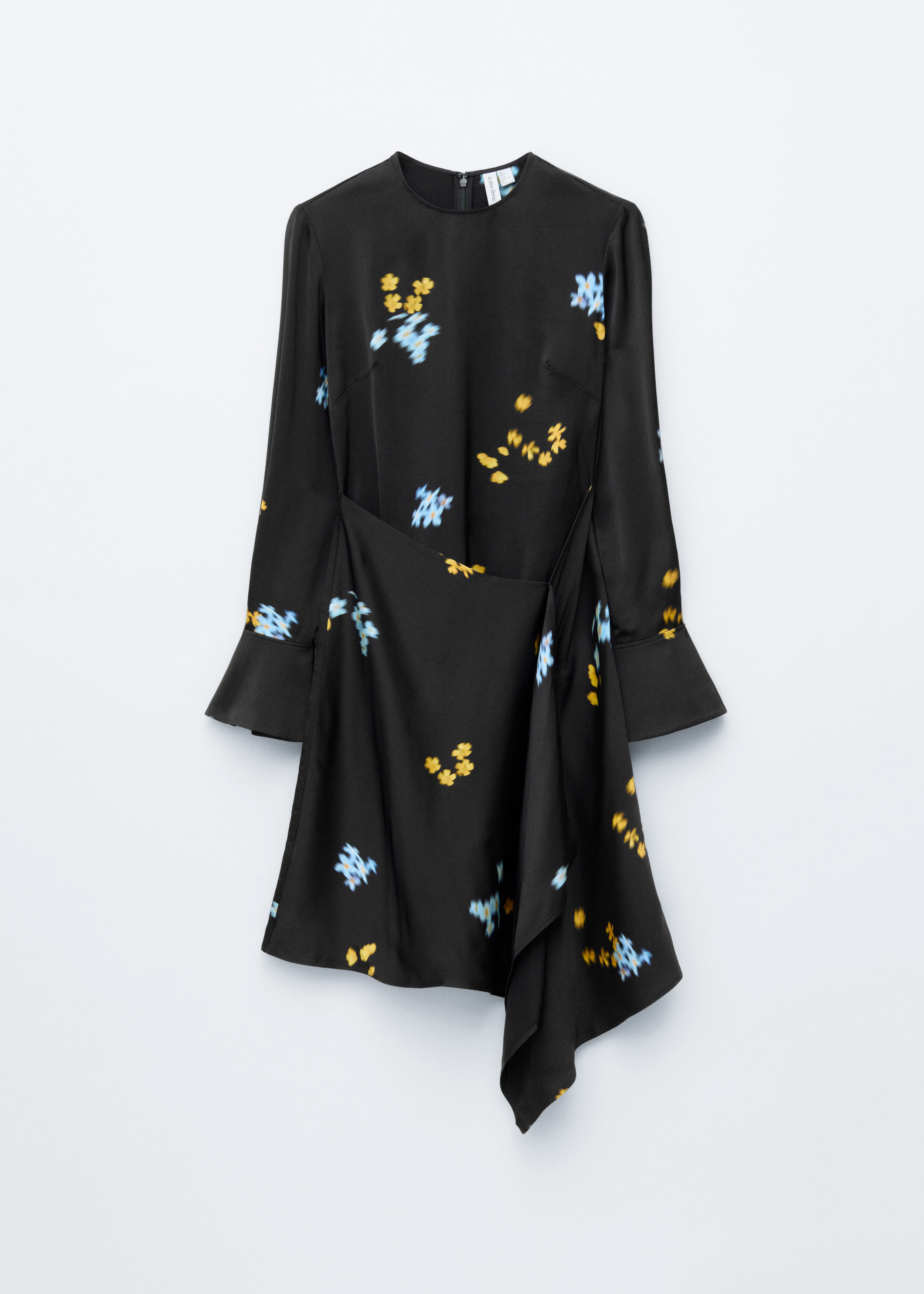 & Other Stories ASYMMETRIC LONG-SLEEVE MINI DRESS