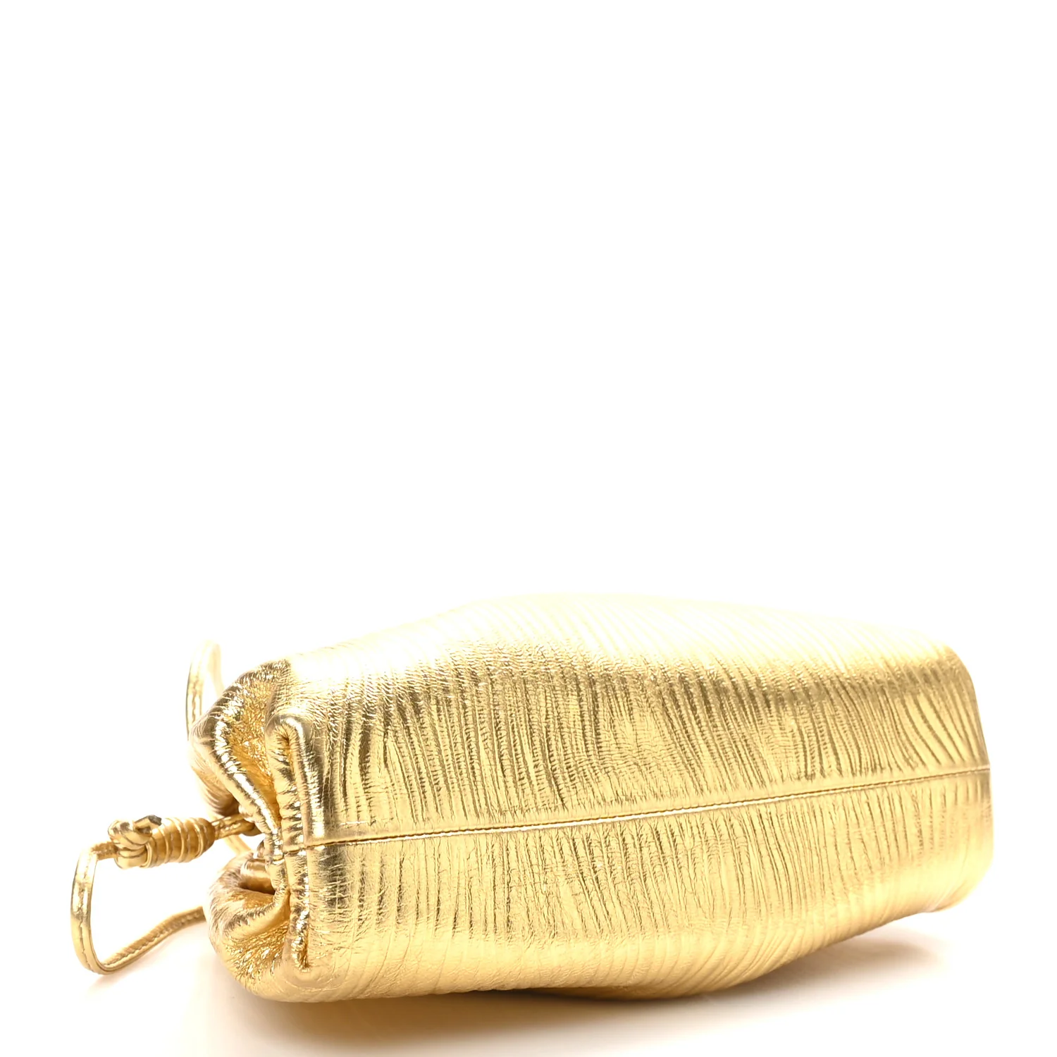 Metallic Bark Calfskin The Mini Pouch Gold - Top Club