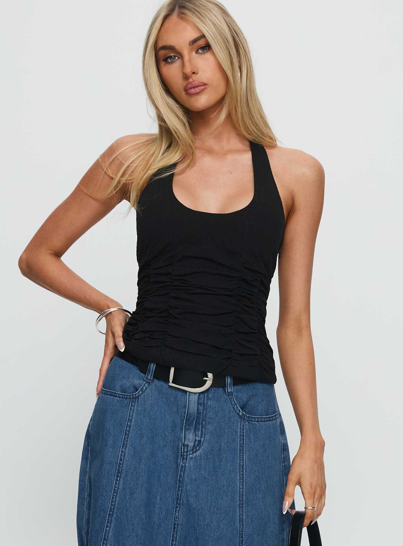 Nataliya Halter Top Black