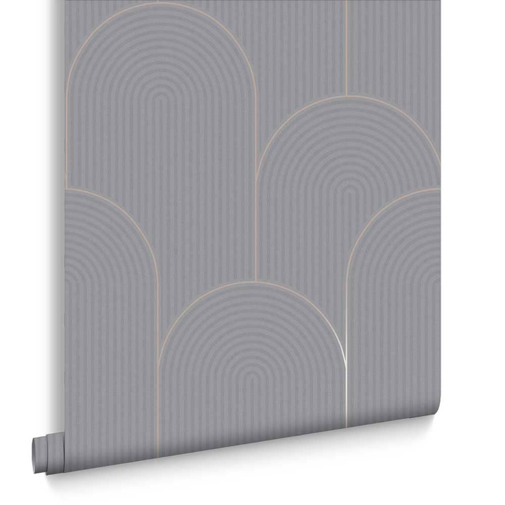 Graham & Brown  vliesbehang  Lancet Grey & Rose gold Graham & Brown  vliesbehang  Lancet Grey & Rose gold