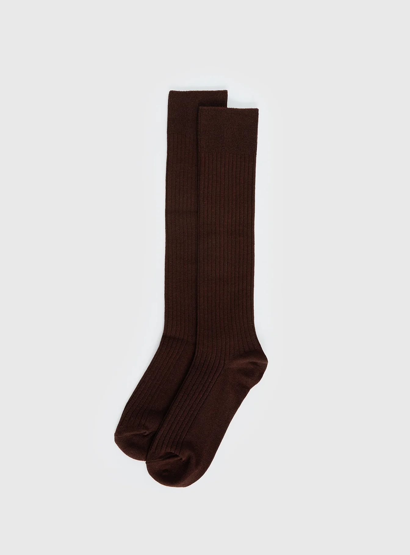 Kosie Ribbed Socks Chocolate