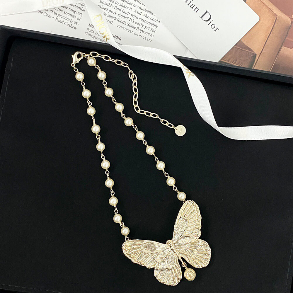 DIOR PEARL NECKLACE - Top Club