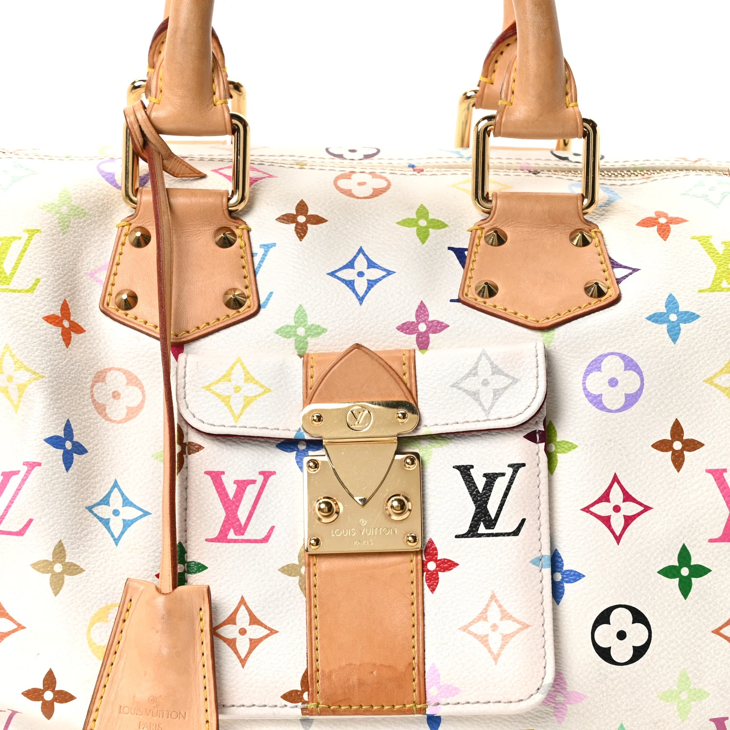 Monogram Multicolor Speedy 30 White - Top Club