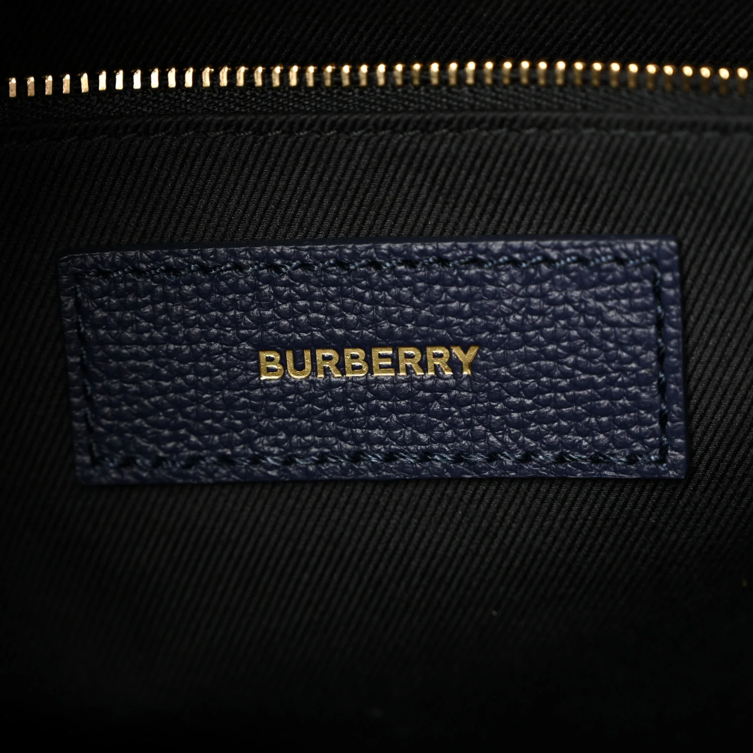 Derby Calfskin Vintage Check Medium Banner Tote Regency Blue - Top Club