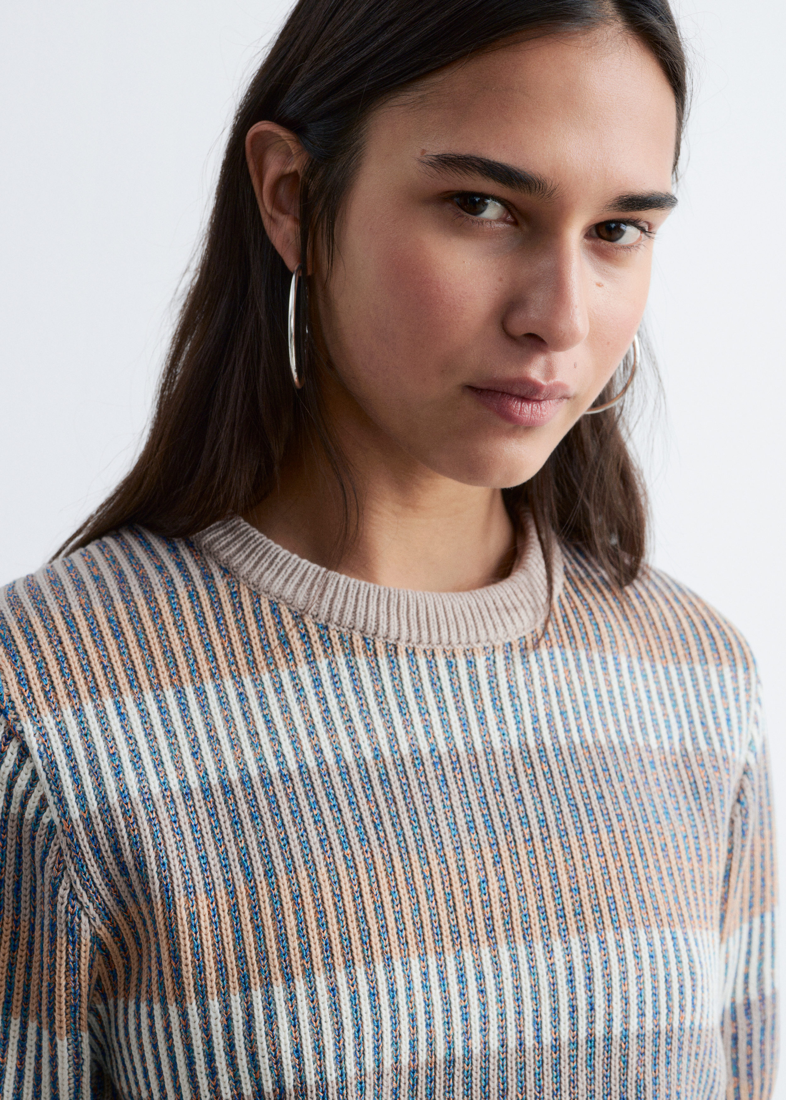 & Other Stories RIB-KNIT T-SHIRT