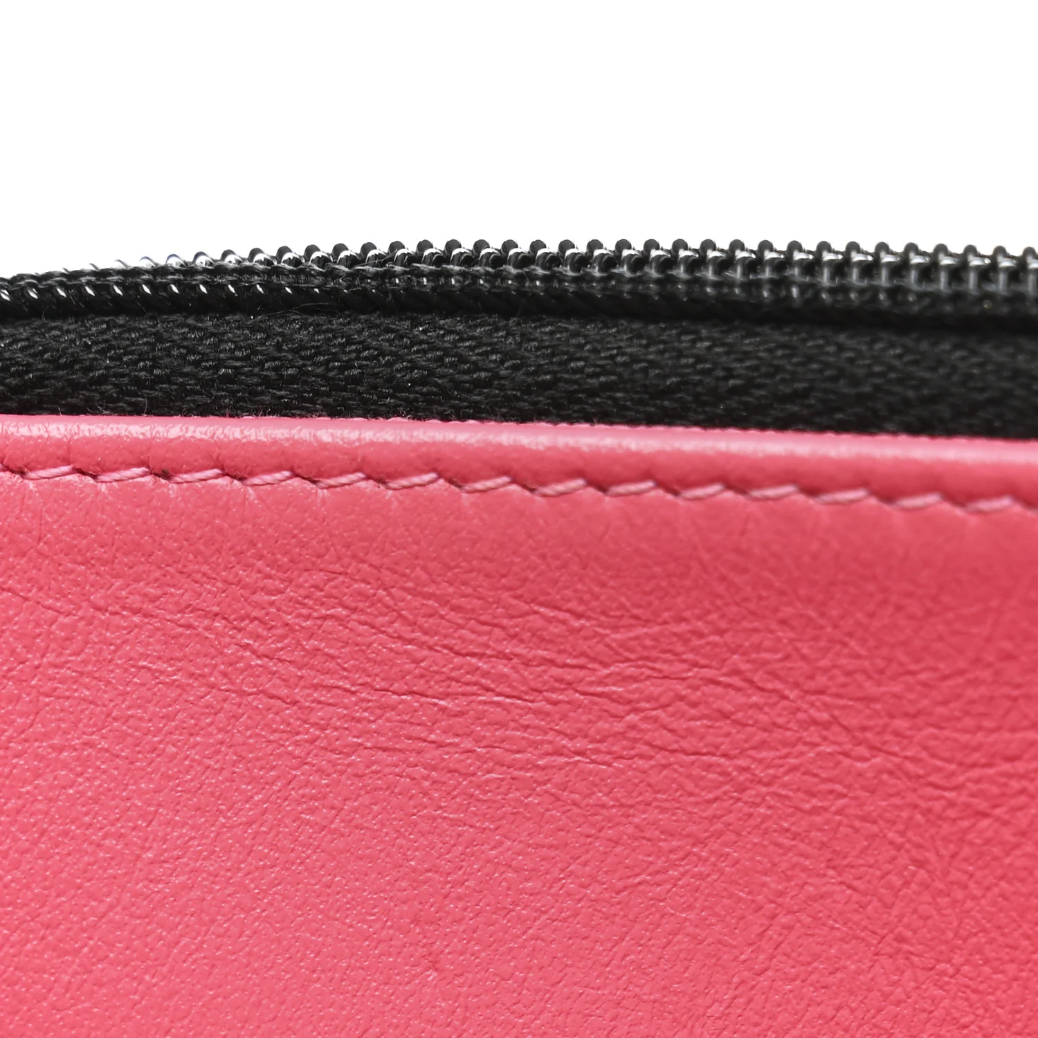 Caviar Quilted Perforated Metal CC Wallet On Chain WOC Black - Top Club