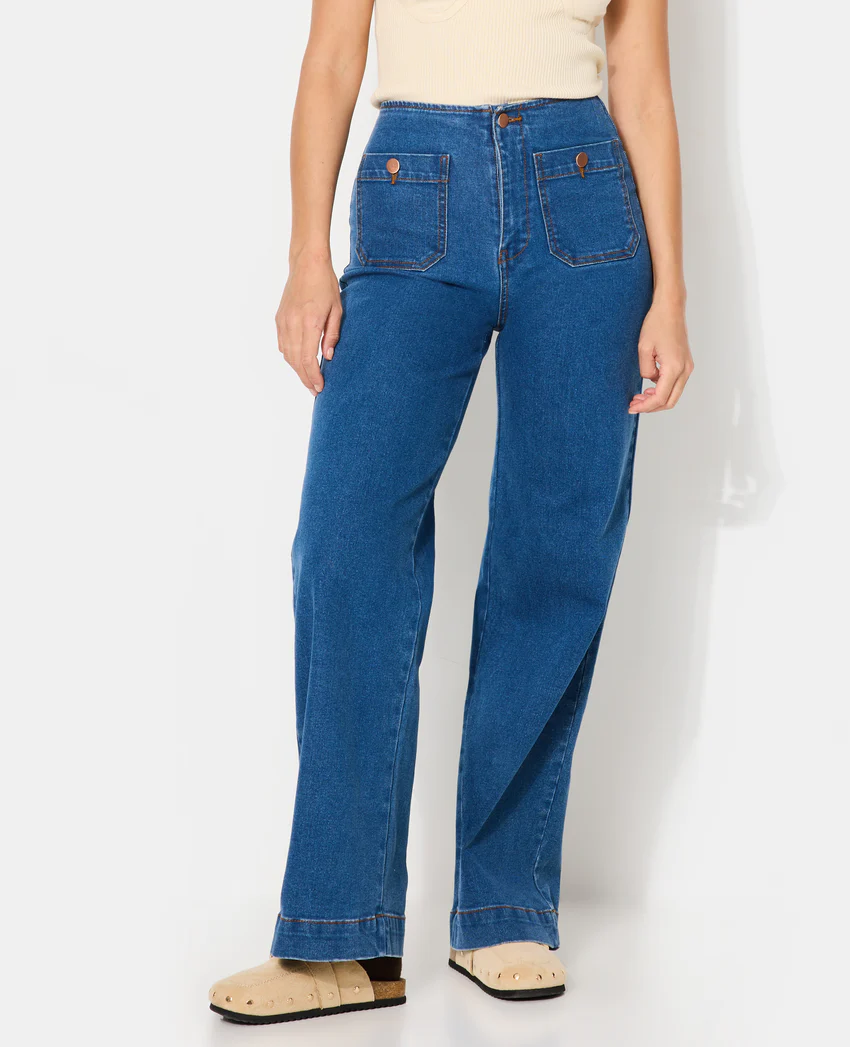 Pimkie Jean wide taille haute avec poches devant