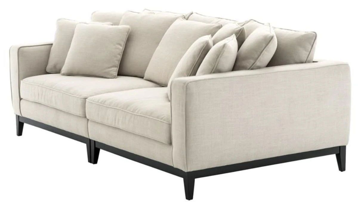 Living room sofa natural color 248 x 127 x H. 94 cm - luxury living room furniture