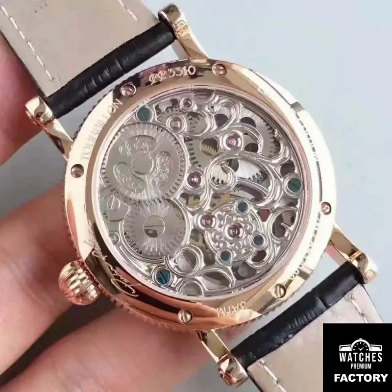 Patek Philippe Moonphase Tourbillon 18K Rose Gold Dial