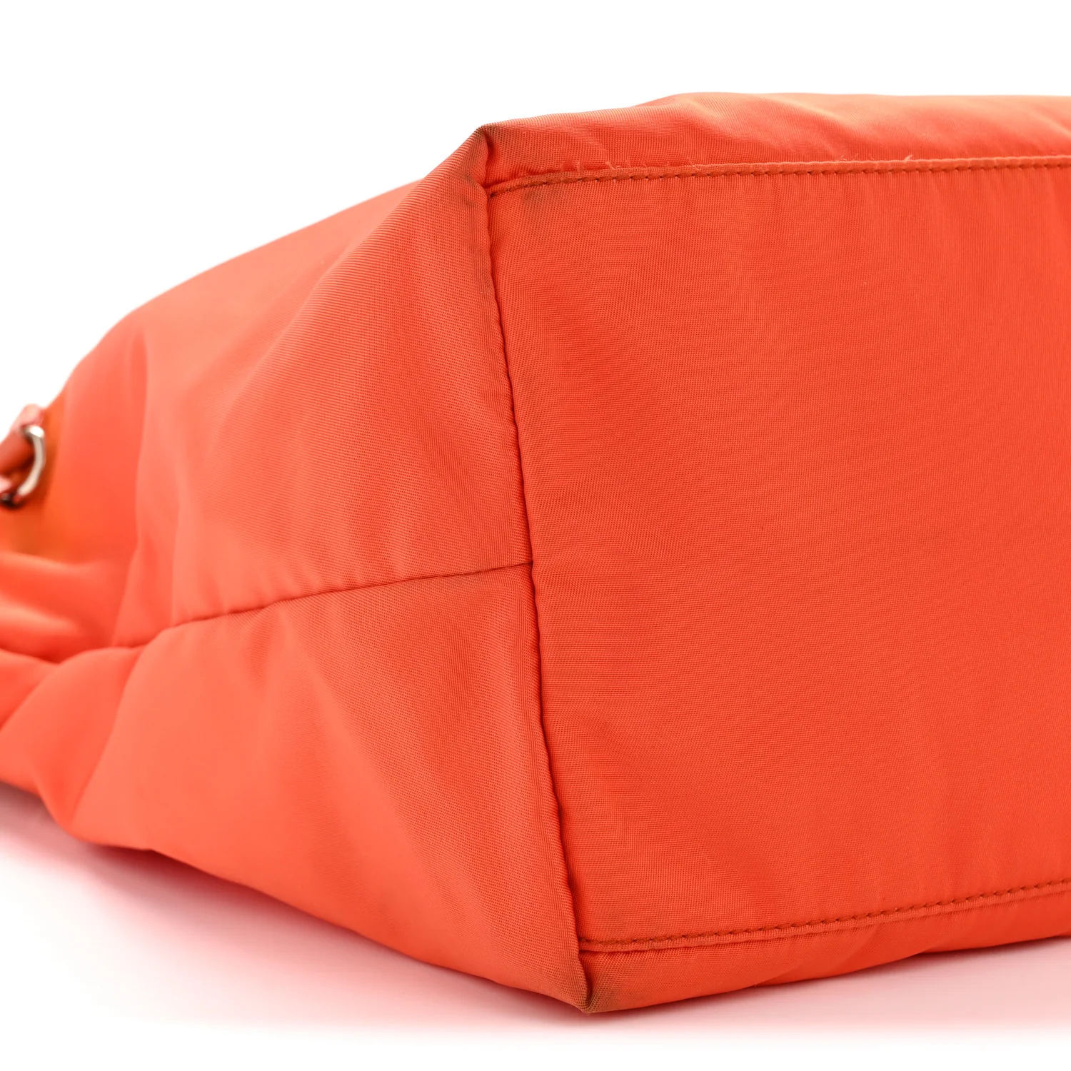 Tessuto Nylon Saffiano Tote Papaya Ibisco - Top Club