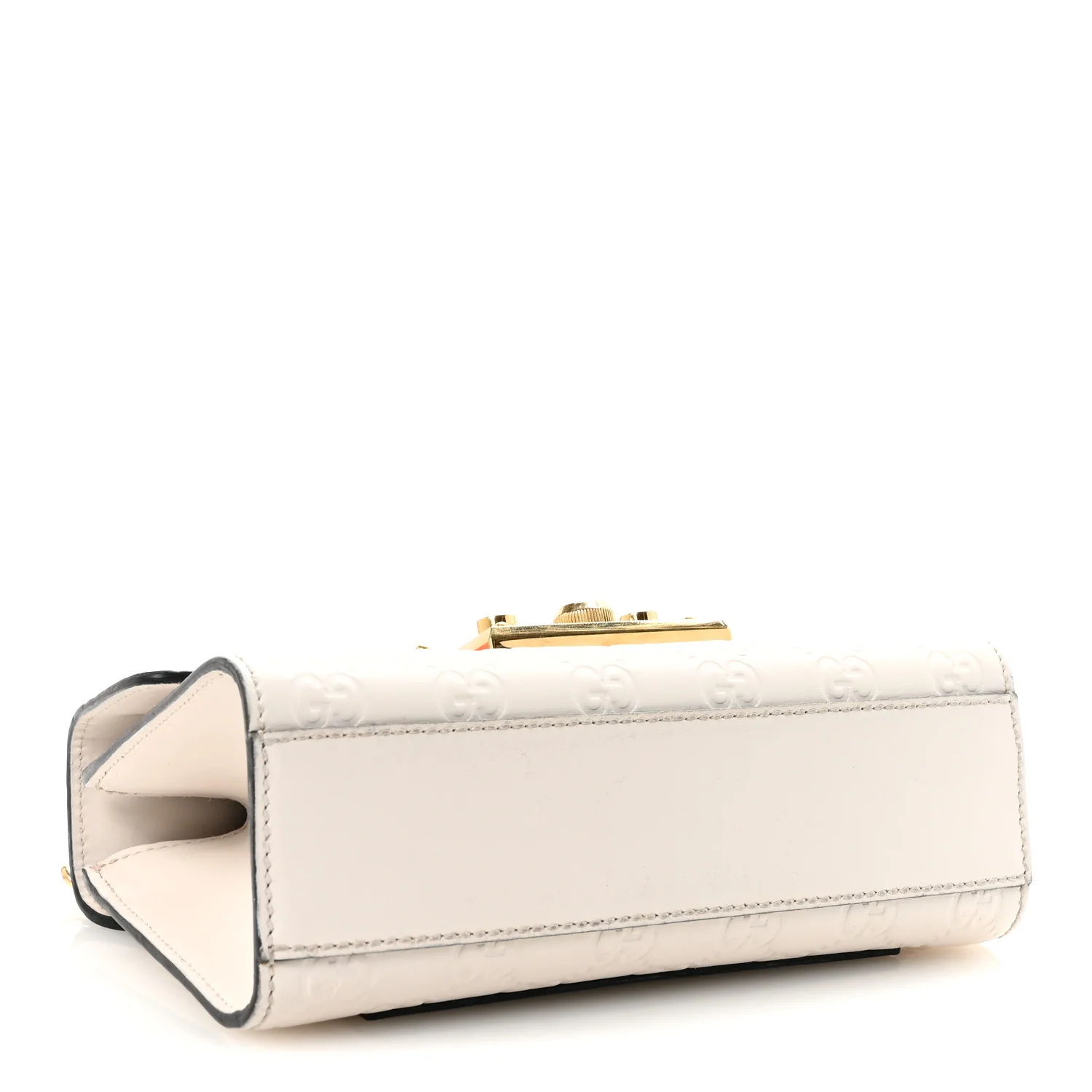 Guccissima Small Padlock Shoulder Bag Black White - Top Club