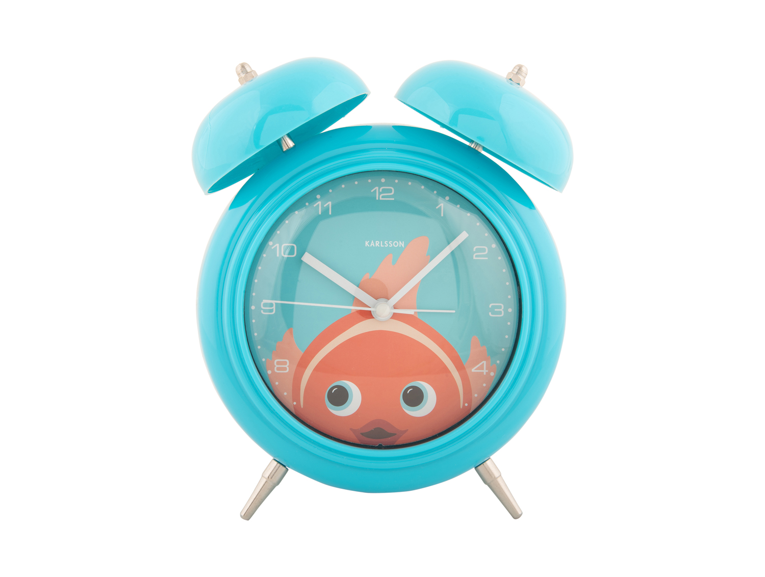 Alarm clock Peekaboo Goldfish light blue