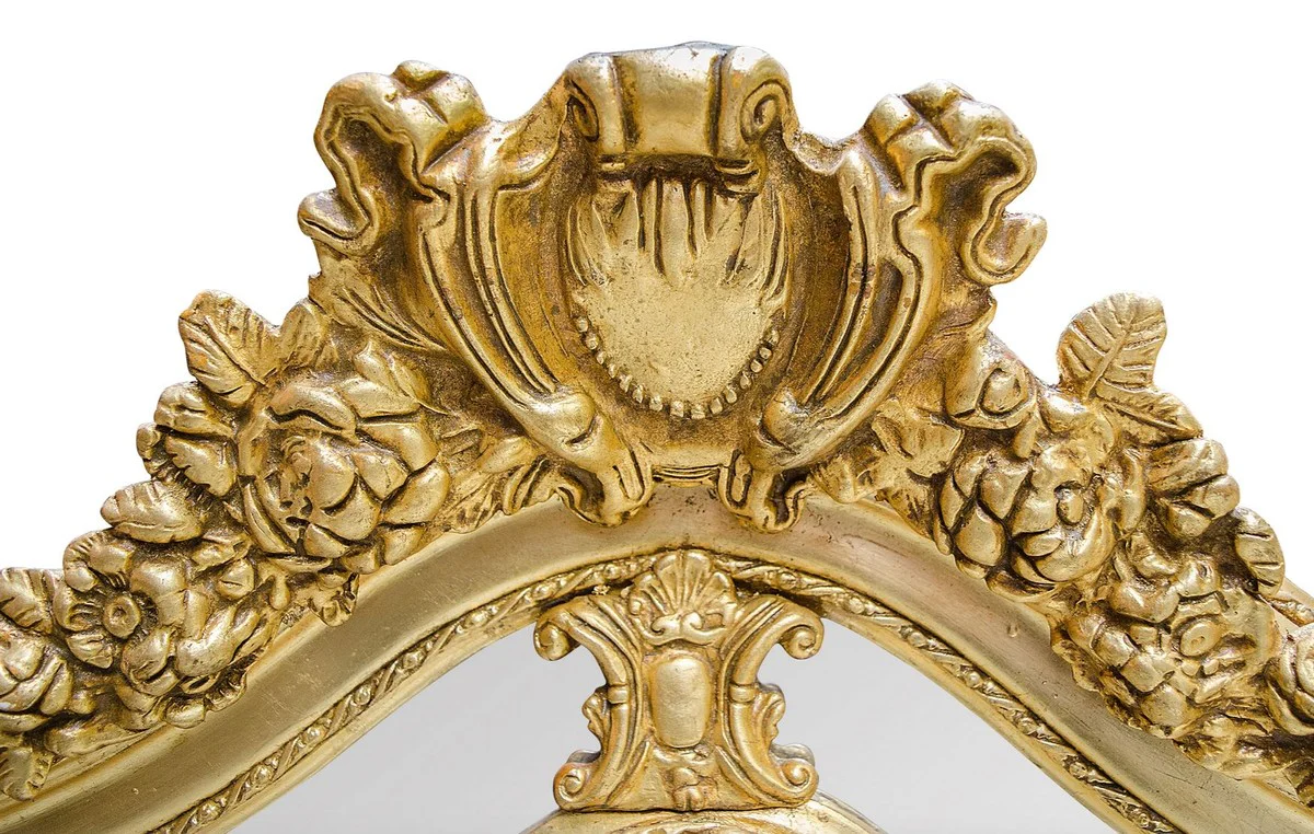 Baroque style wall mirror gold 108 x H. 200 cm - noble & magnificent