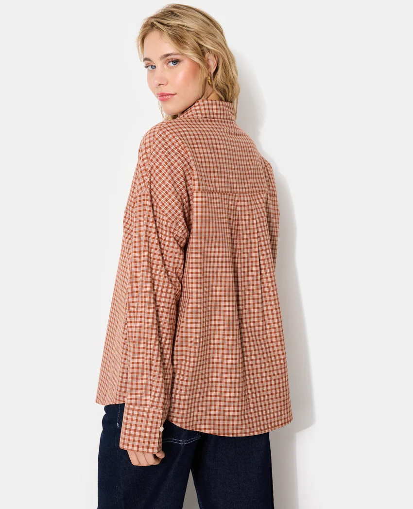 Pimkie Chemise oversize motif carreaux