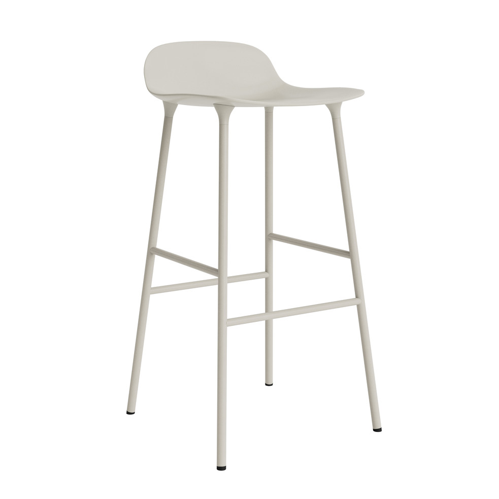 Bar Stool Form Steel light grey 75 cm