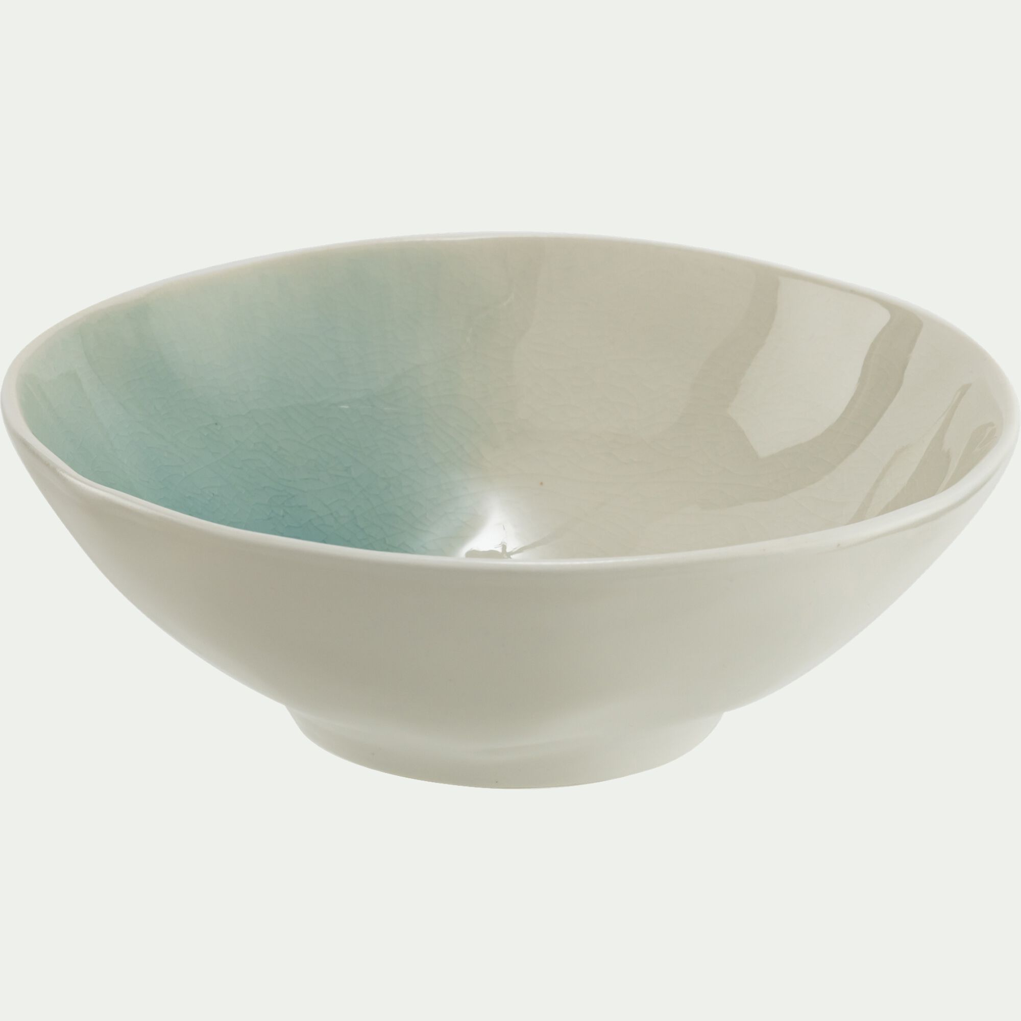 AZURIA - Assiette creuse en grès D20cm - bleu