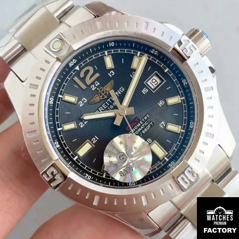 Breitling Colt Automatic 44MM A1738811-BD44-173A GF Factory Black Dial