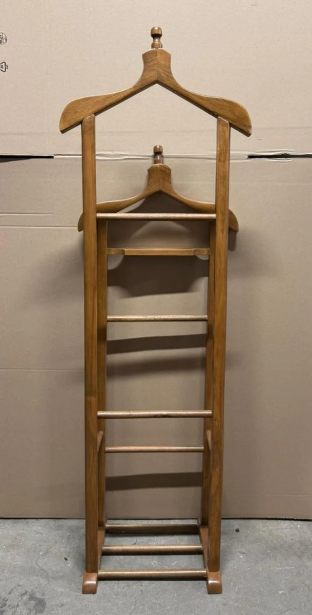 Luxury solid wood coat stand brown H. 147 cm - wardrobe furniture