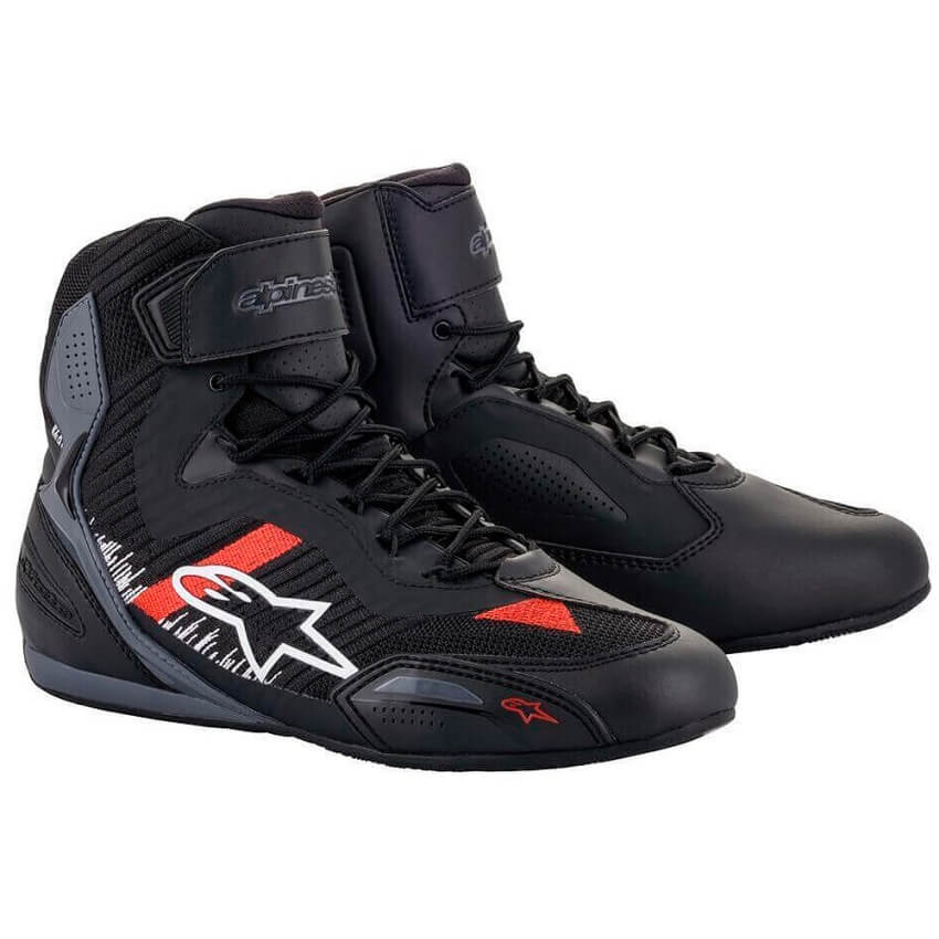 ALPINESTARS FASTER 3 RIDEKNIT SNEAKERS BLACK / GRAY / RED
