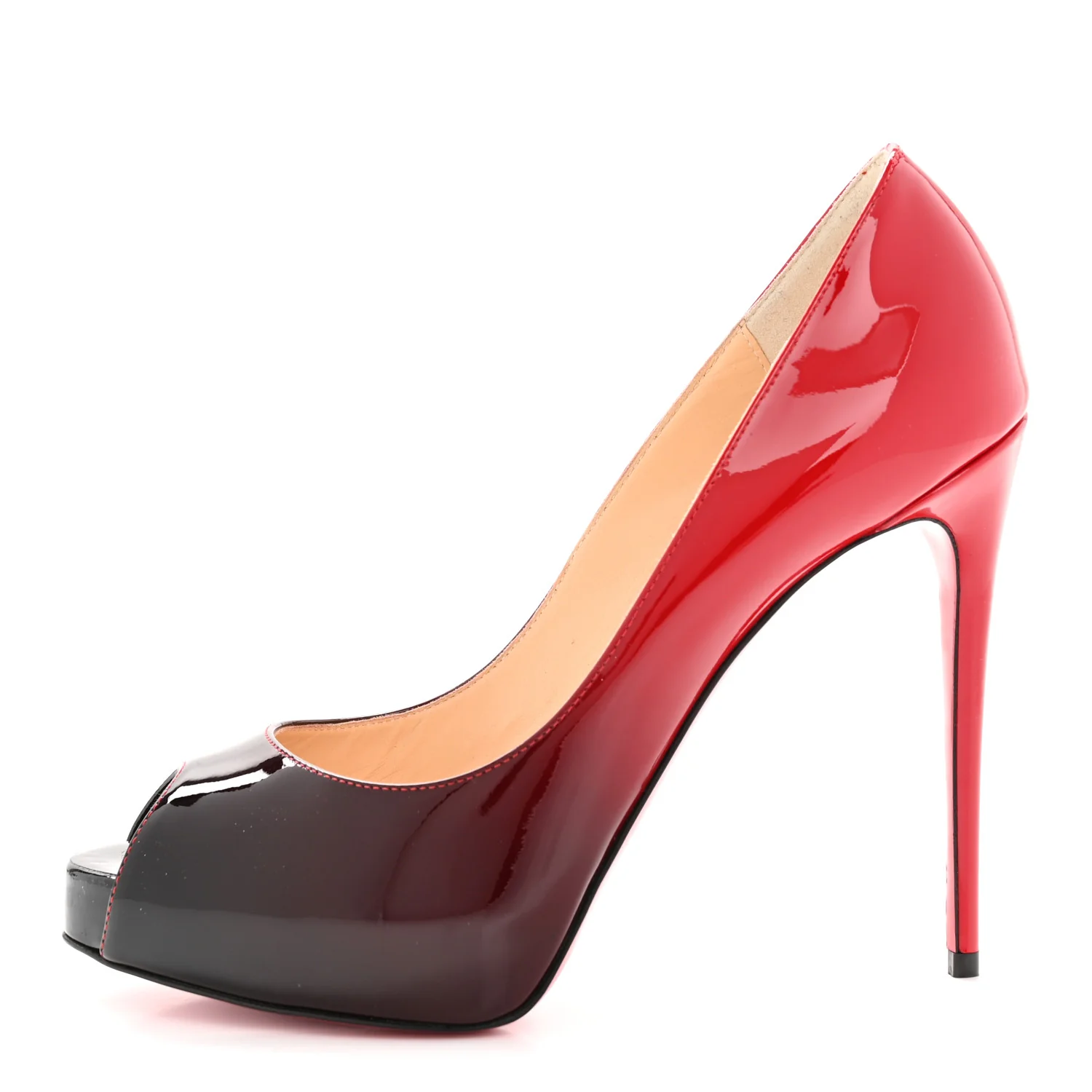 Patent Degrade New Very Prive 120 Pumps 37 Black Red