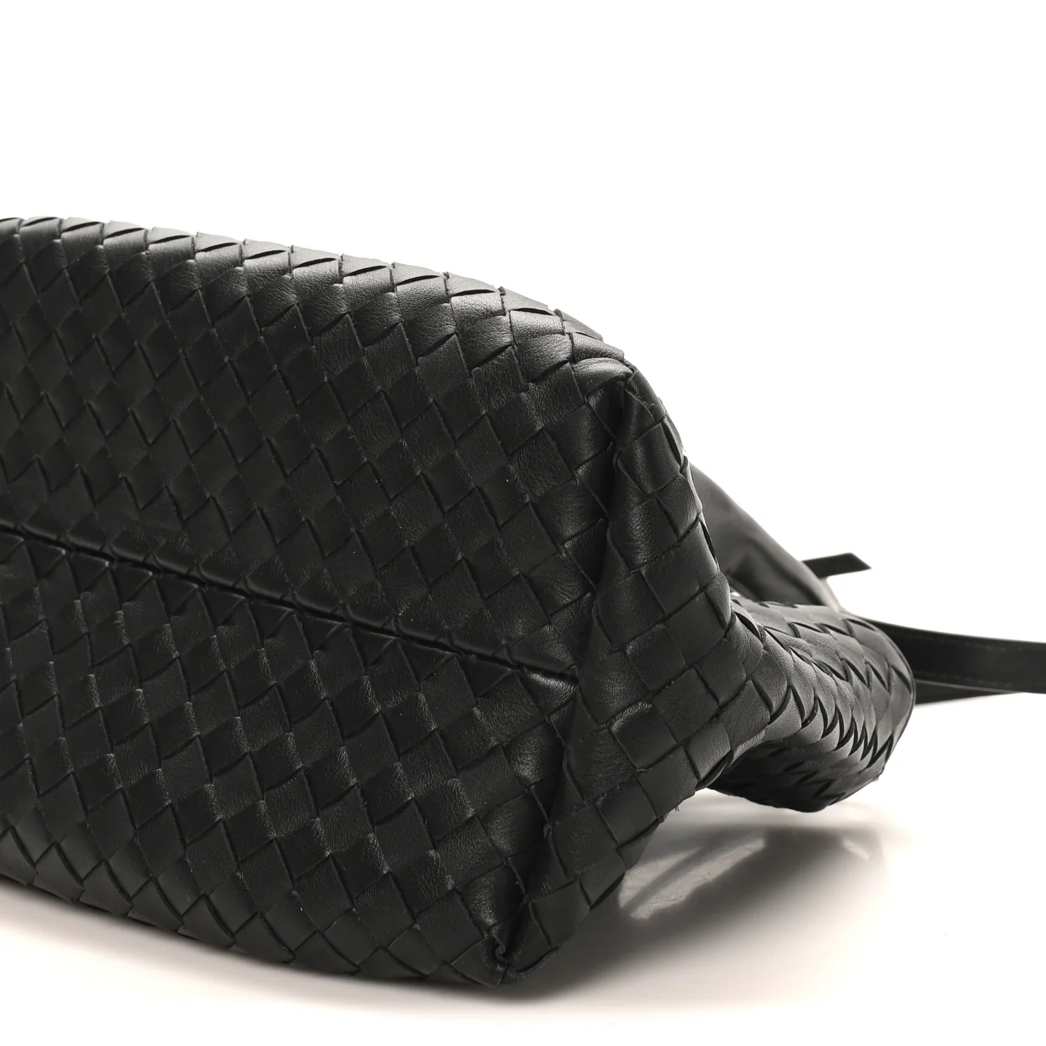 Calfskin Intrecciato Small Pinacoteca Tote Black Fondant - Top Club