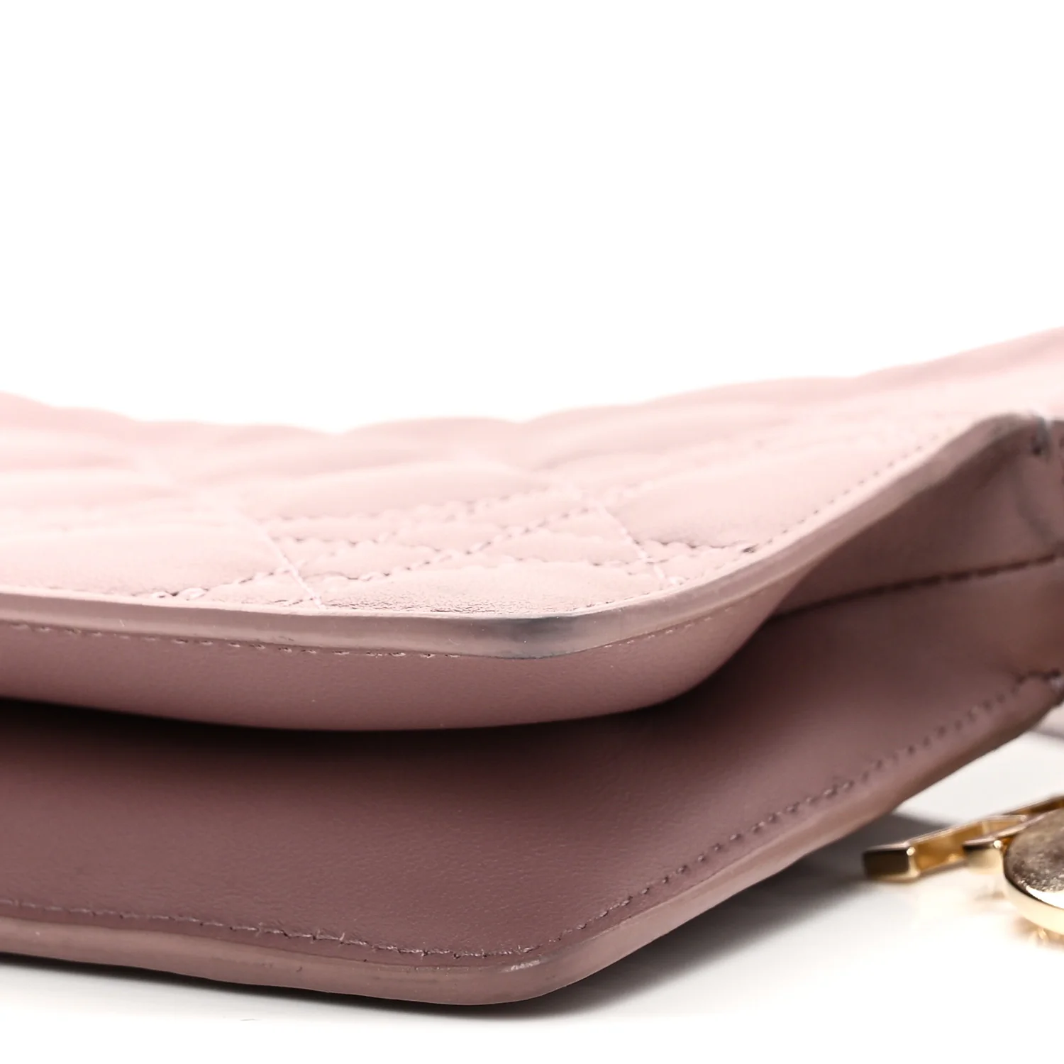 Lambskin Cannage Milly Mini Drawstring Bag Pink Peony - Top Club
