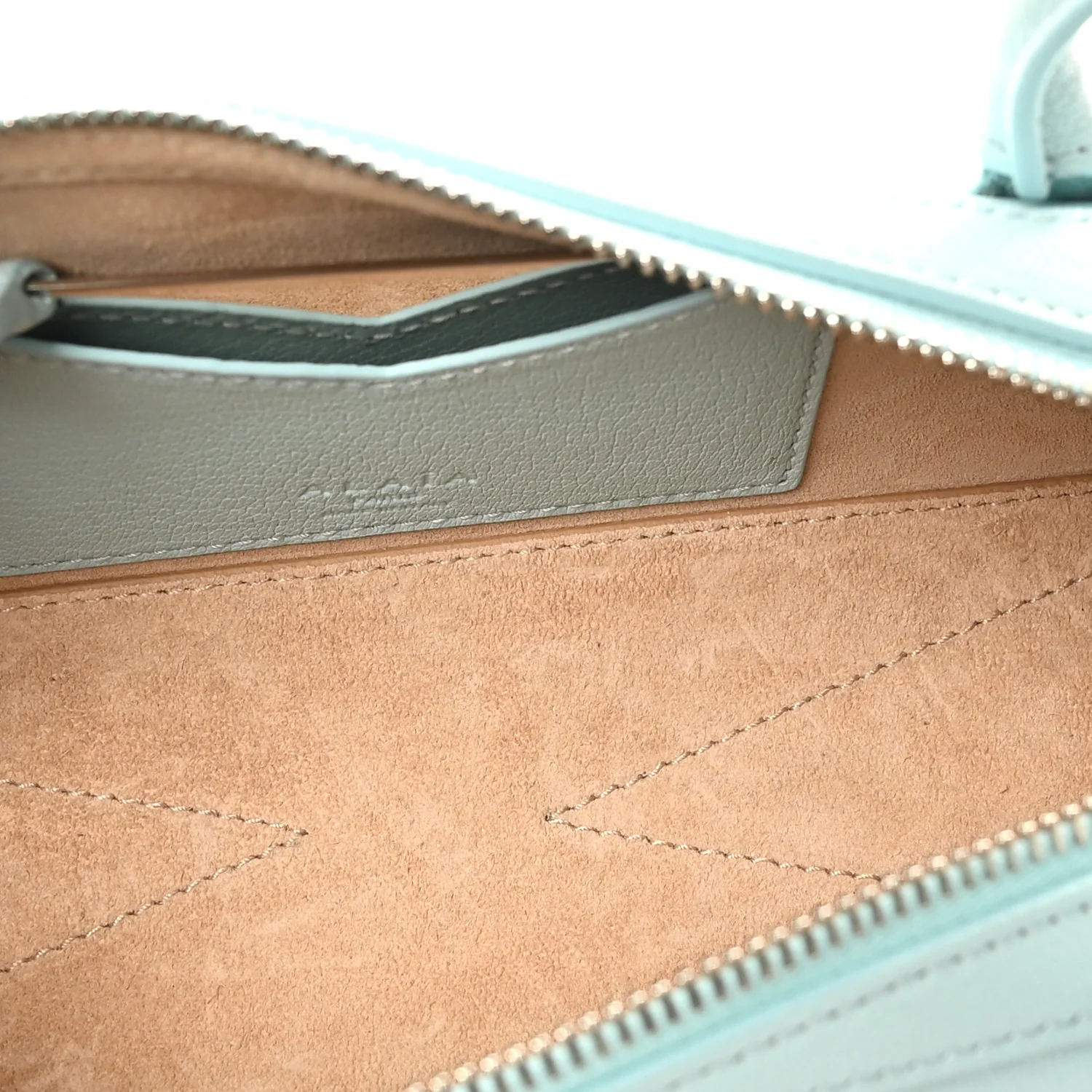 Goatskin Small Le Teckel Bag Lagon - Top Club