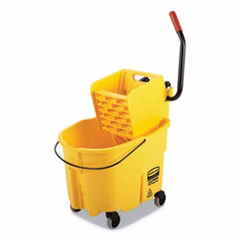 WAVEBRAKE 2.0 BUCKET & SIDE PRESS WRINGER COMBO YELLOW - Victorias Cleaning and Janitor