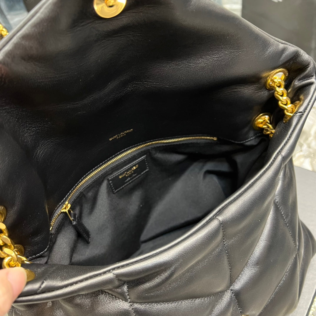 Y PUFFER MEDIUM BAG IN QUILTED LAMBSKIN - Top Club