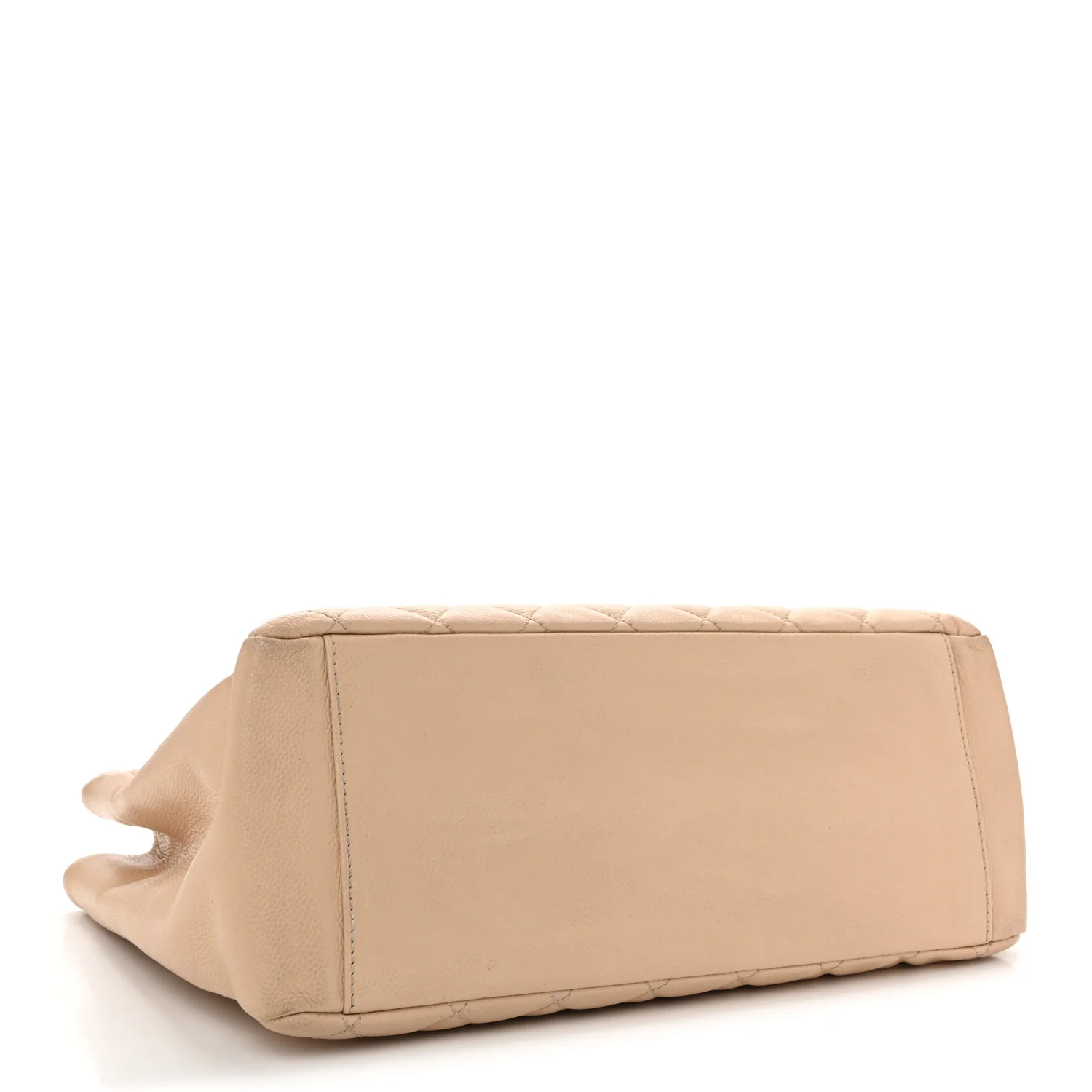 Caviar Quilted Grand Shopping Tote GST Beige Clair - Top Club