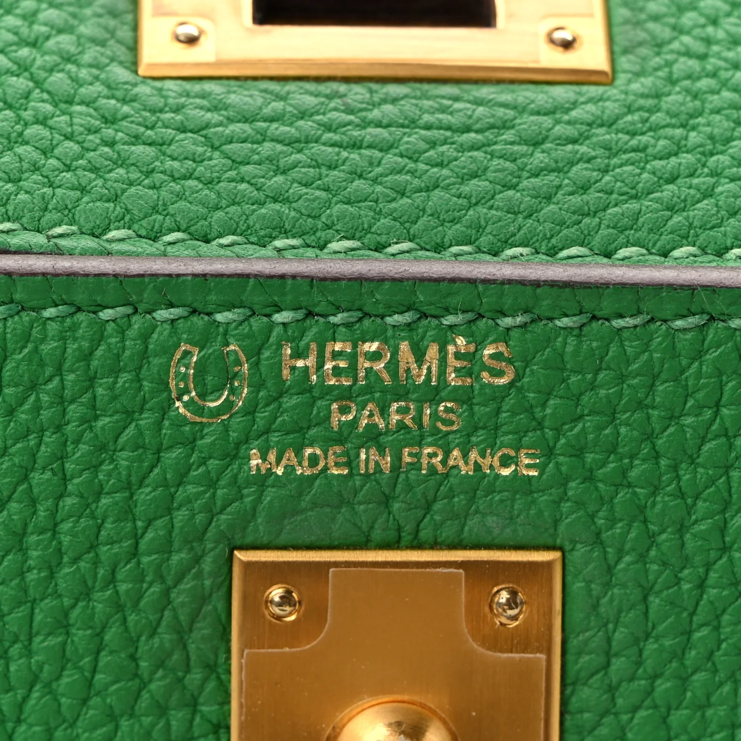 Togo Horseshoe Kelly Retourne 25 Bambou Trench - Top Club