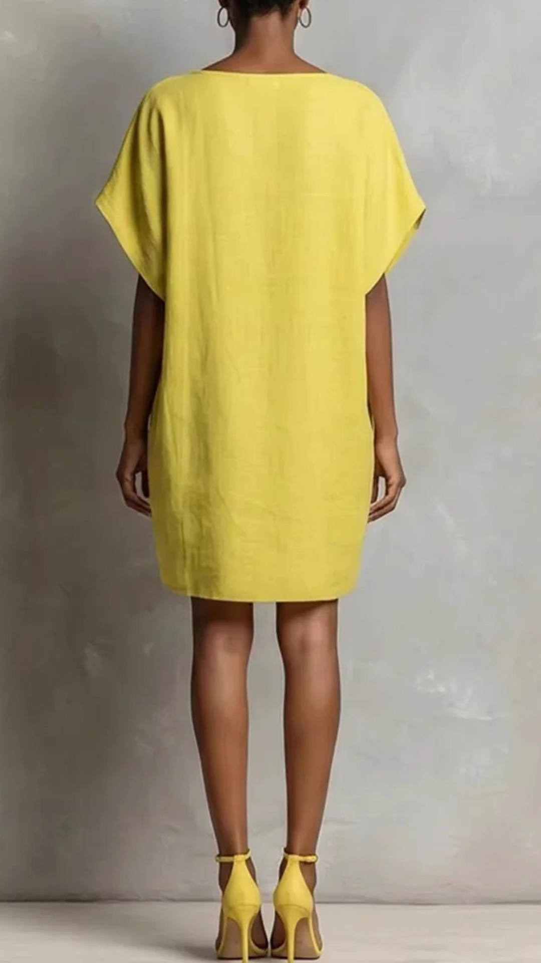 Women's Cotton-Blend Boat Neck Straight Dress - Nordfashionstorm - Women's Clothing, Fashion for You - Nordfashionstorm.com