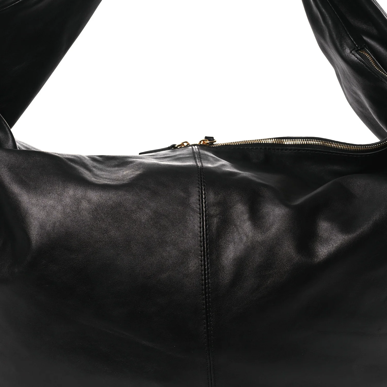 Vintage Calfskin Extra Large Olivia Hobo Black - Top Club