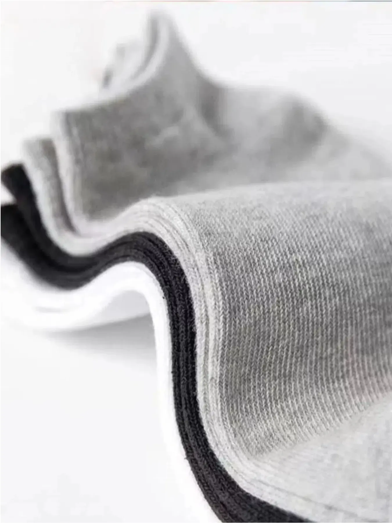 10 Pairs Unisex Polyester Invisible Athletic Socks, Plain Short Casual Socks for All Seasons