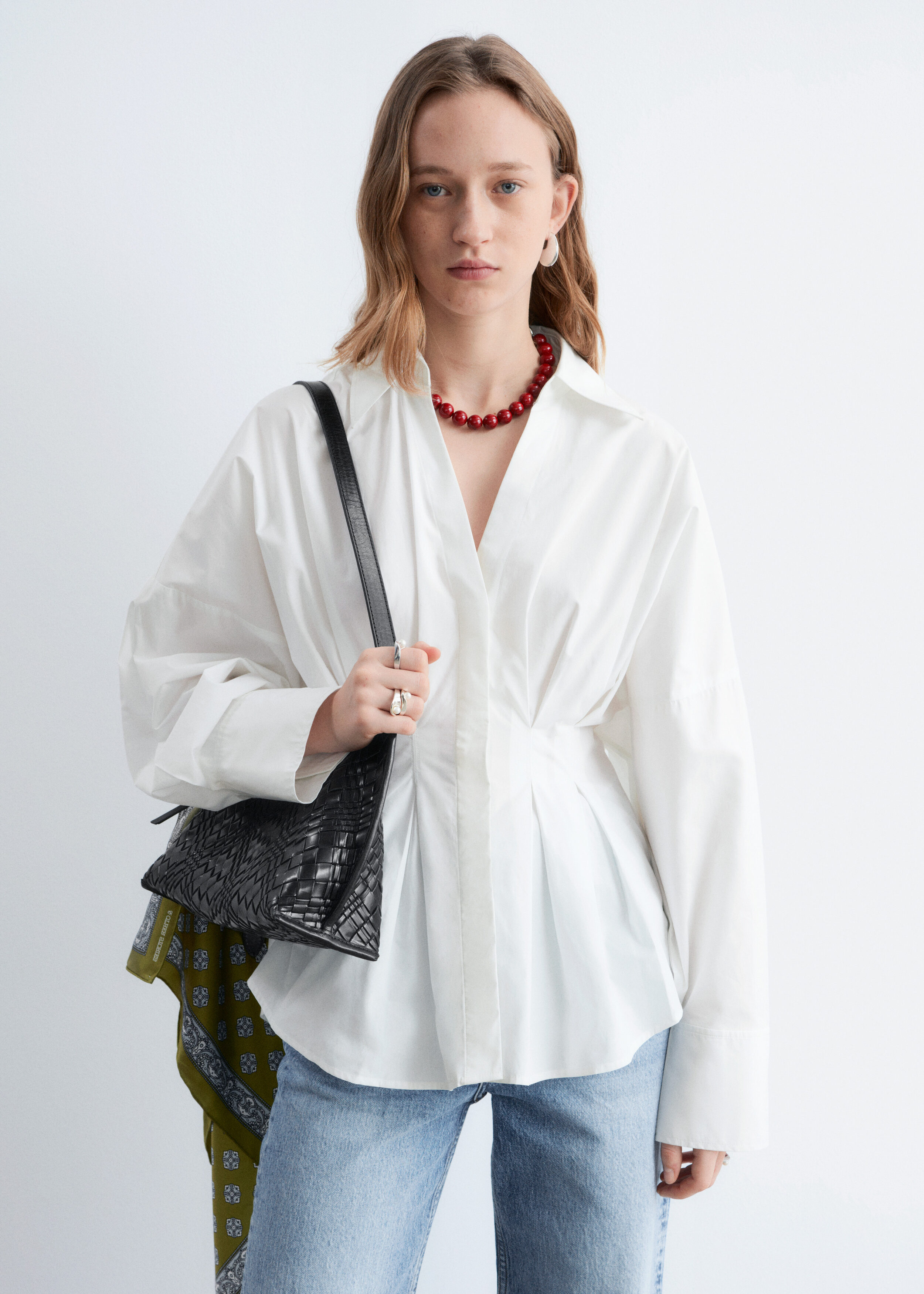 & Other Stories FITTED-WAIST COTTON SHIRT