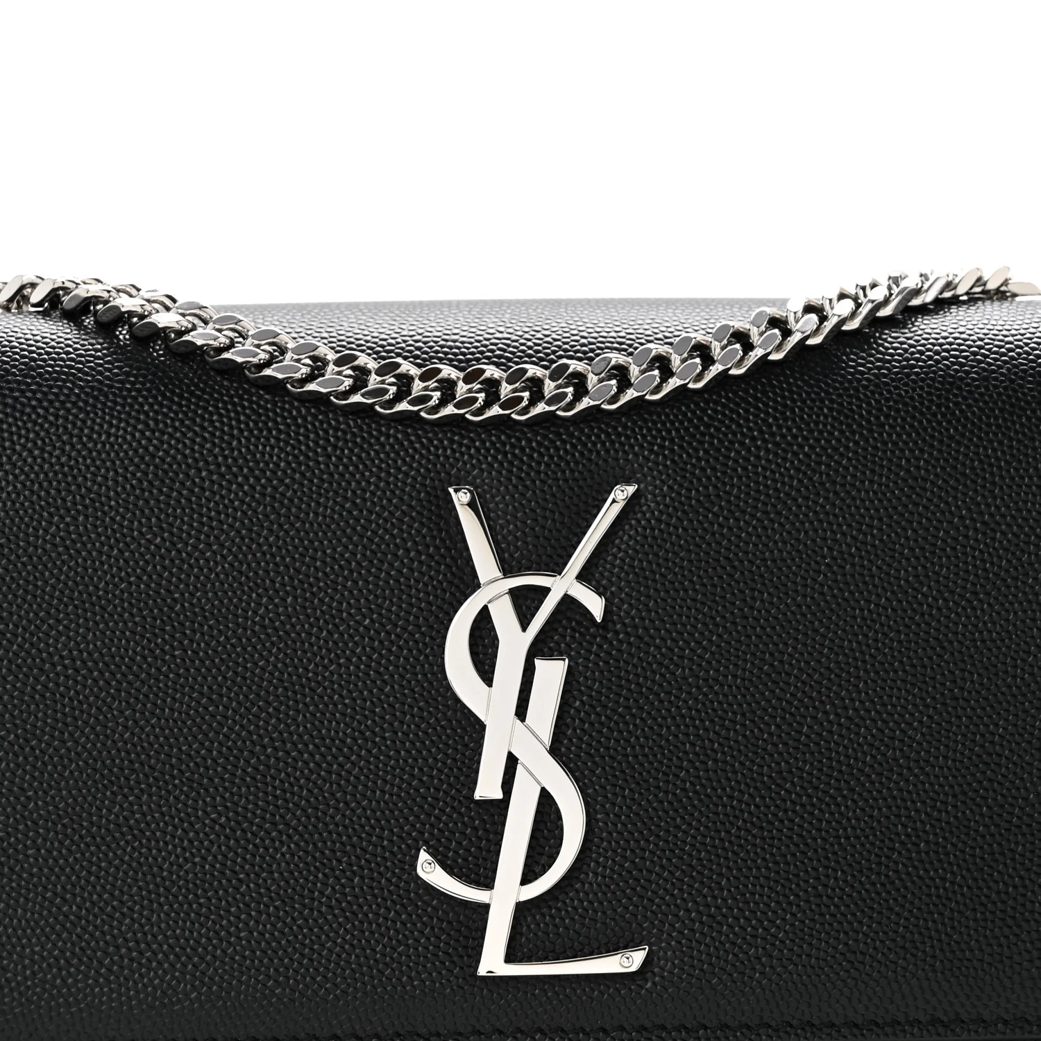 Grain De Poudre Small Monogram Kate Satchel Black - Top Club