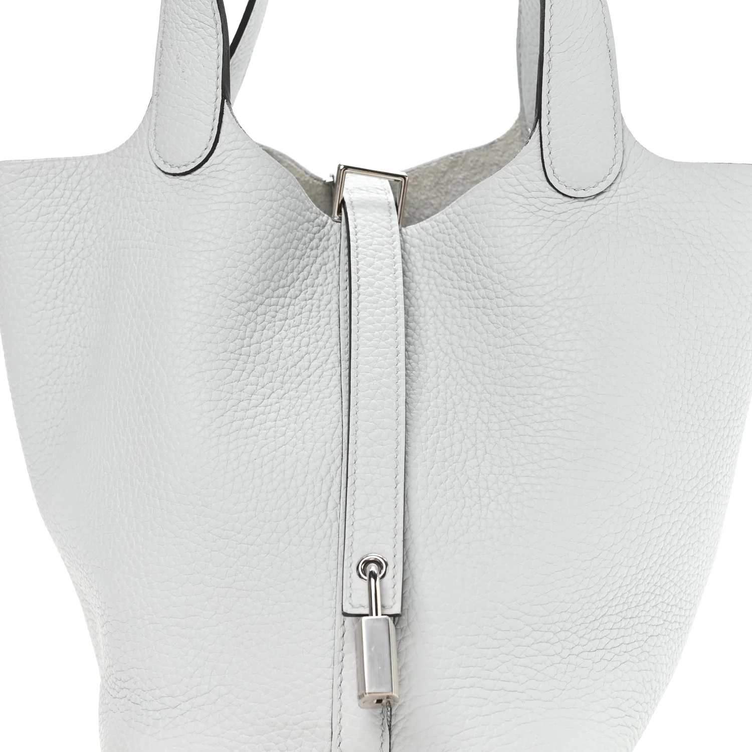 Taurillon Clemence Picotin Lock 18 PM Bleu Pale - Top Club