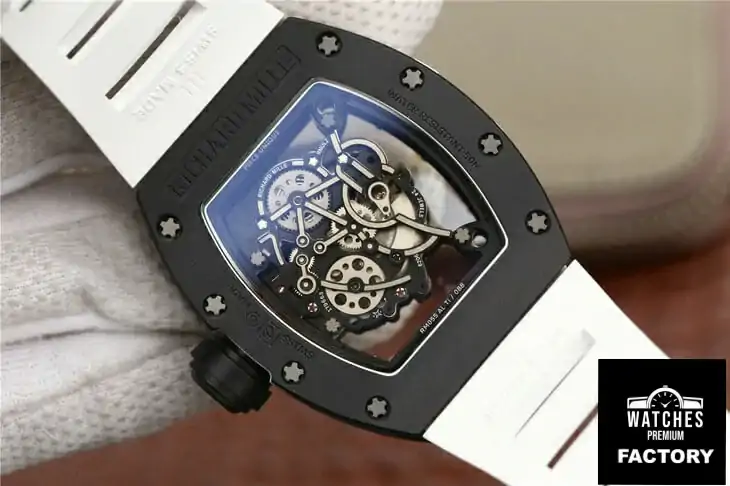 Richard Mille RM055 KV Factory White Strap