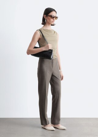 & Other Stories TAILORED PRESS-CREASE TROUSERS