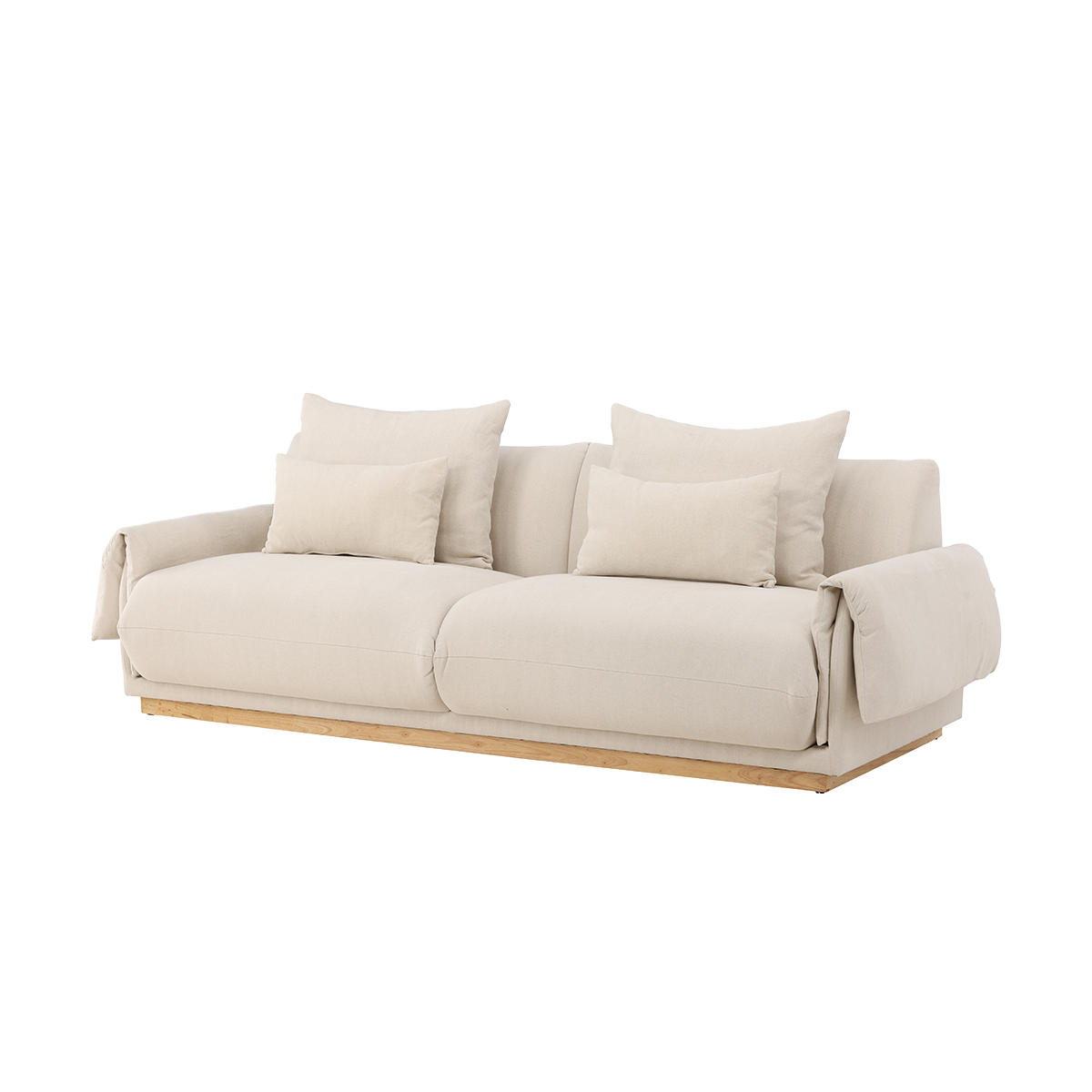 3-zitsbank Rikki Beige